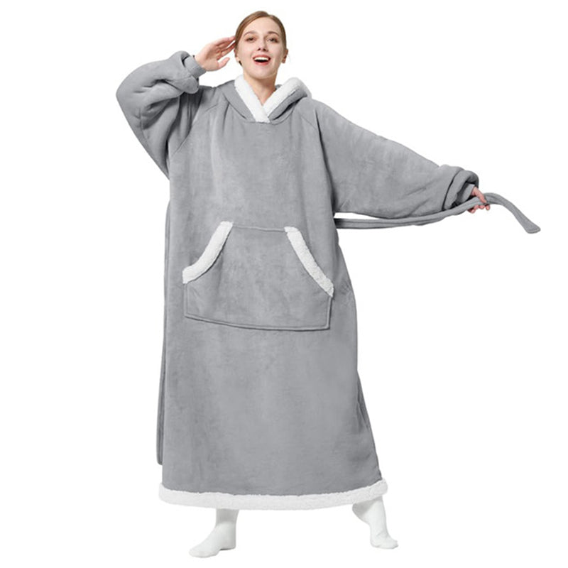 Blanket Hoodie Cuddly With Buttons