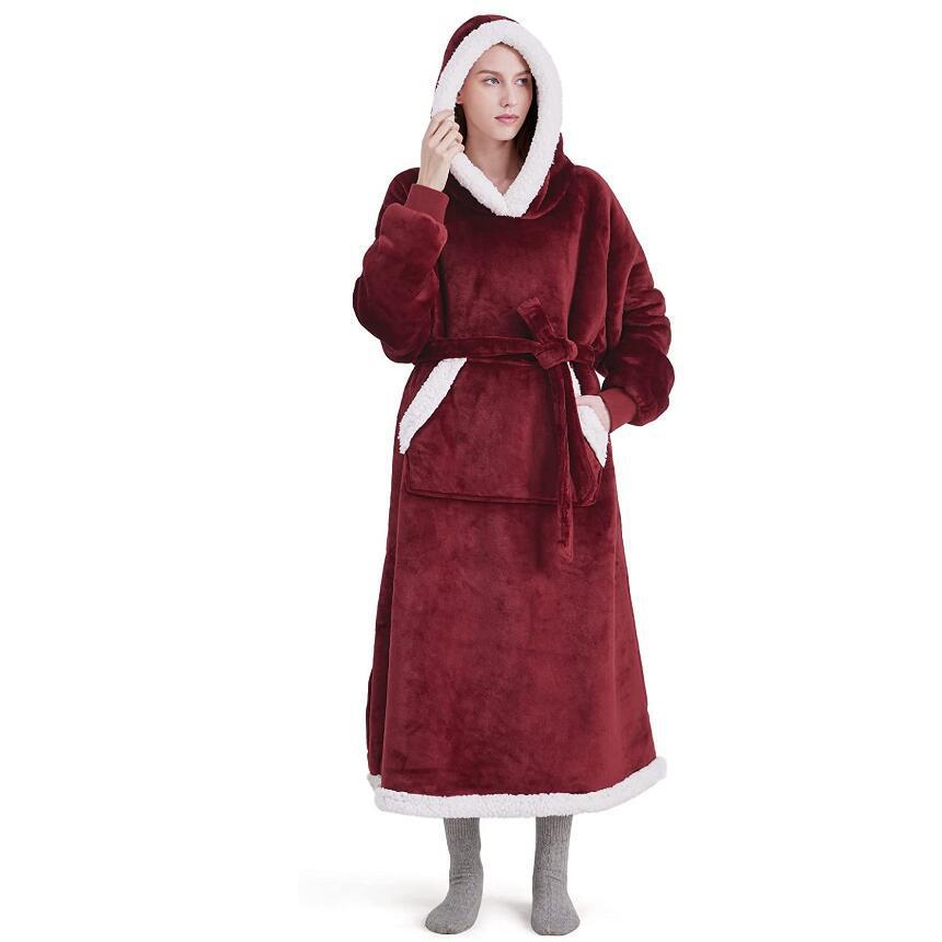 Blanket Hoodie Cuddly With Buttons