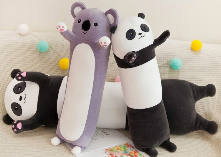 Long  Pillow Koala and Panda